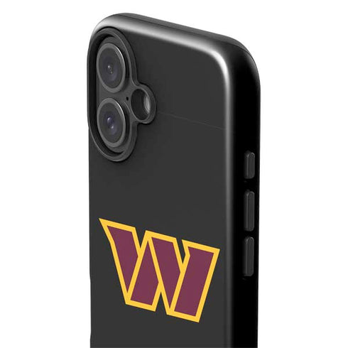 NFL Washington Commanders Black Background iPhone 16 Impact Case